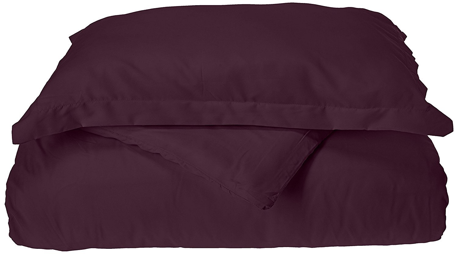 Elegant Comfort 1500 Thread Count Wrinkle Resistant Ultra Soft Luxurious Egyptian Quality 3-Piece Duvet Cover Set, Full/Queen, Purple (1500 DC-Queen-Purple)