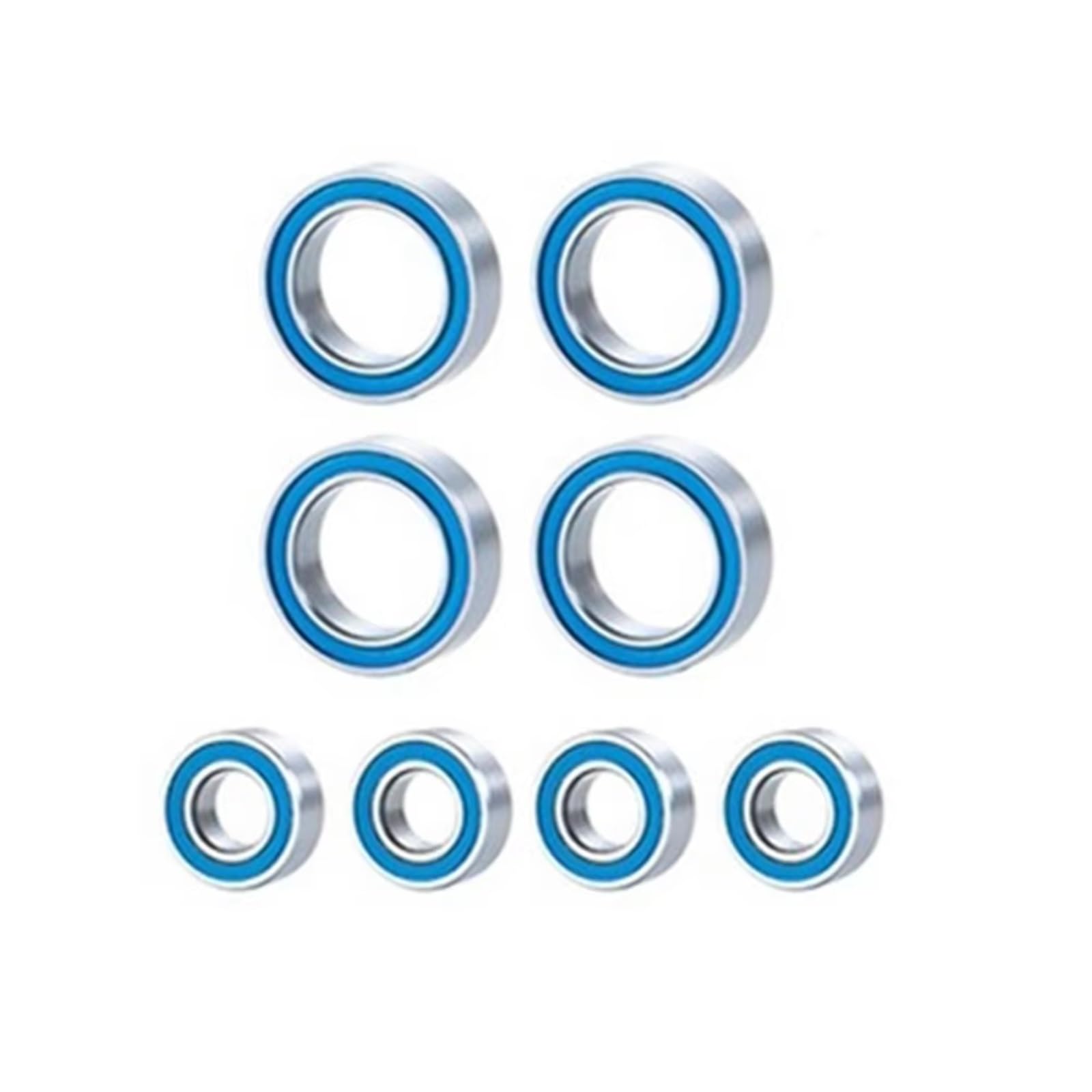 Rodamientos Bolas RC para E-Slash para Summit 1/16 Kit De Rodamientos De Bolas Sellados De Goma De 8 Piezas Piezas De Actualización De Automóviles RC Accesorios Piezas De Repuesto
