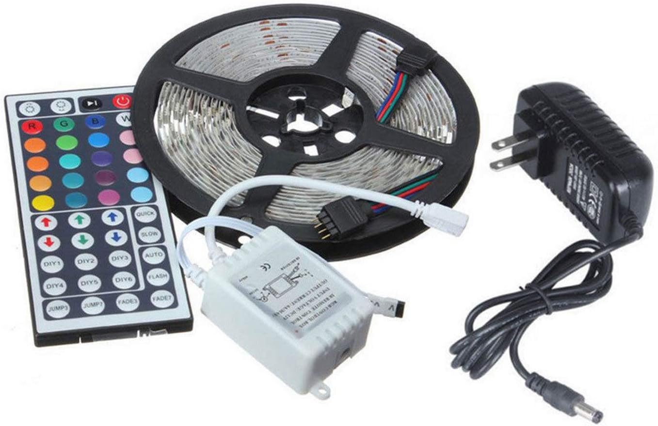 RV Awning Camper Boat Recreational Vehicle RGB LED Lights 16 feet of LED Strips with 44 Key IR Remote Control