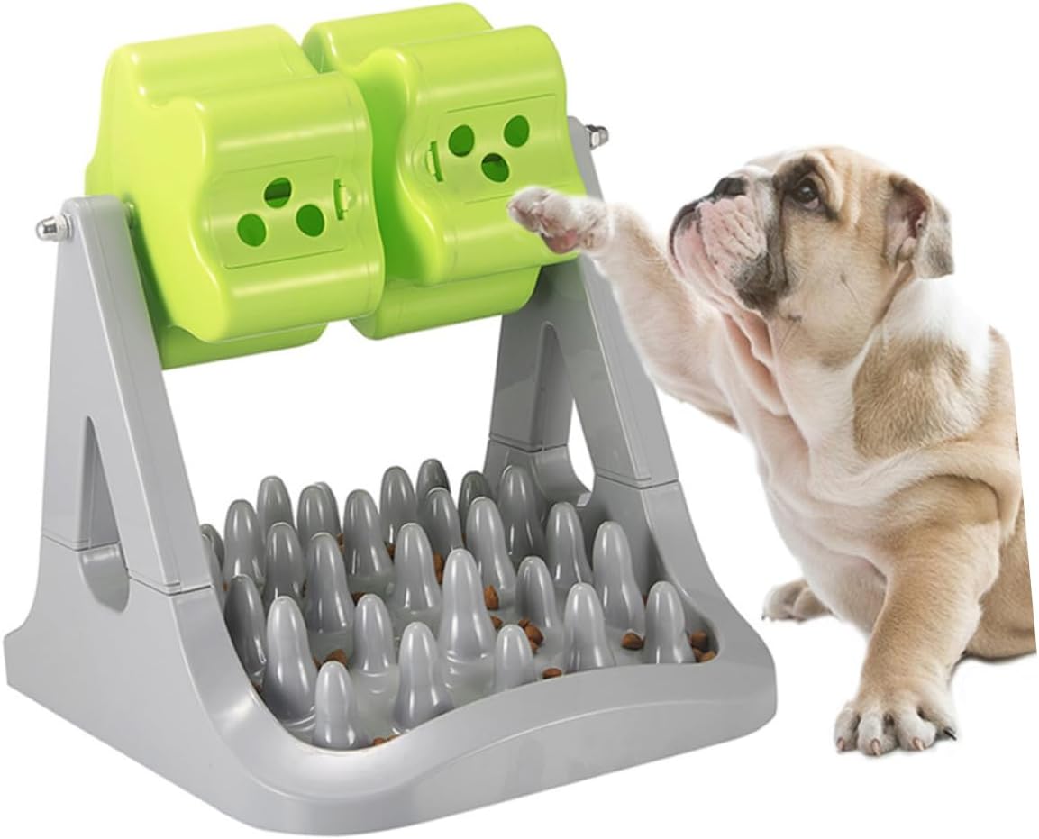 MERRYHAPY Automatic Feeding Toys Dog Bowl Mentally Stimulating Puppy Food Dispenser