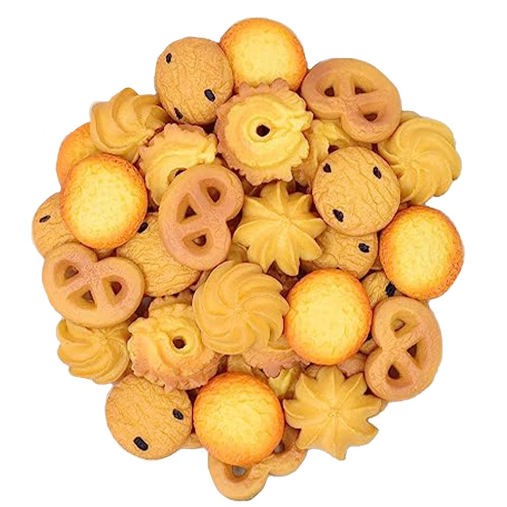 Ulalaza 50 pcs Slime Charms Mixed Set Resin Flatback Making Supplies for DIY Craft Making and Ornament Scrapbooking Beads Assorted Candy Fruit Cake Ornament
