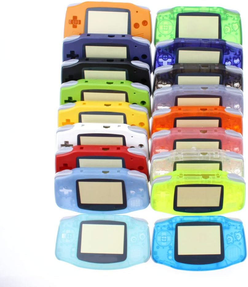 Full Housing Case Cover Housing Shell Replacement for Game boy Advance GBA Shell Case with Buttons Kit (Yellow)