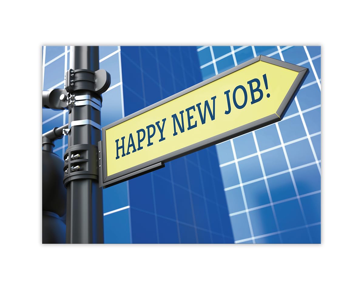 Minkocards XXL Abschiedskarte Karte für Jobwechsel Kündigung mit Umschlag in A4-Format lustige große Glückwunschkarte Klappkarte Firmenwechsel für Kollegen Chef Abschied Happy New Job