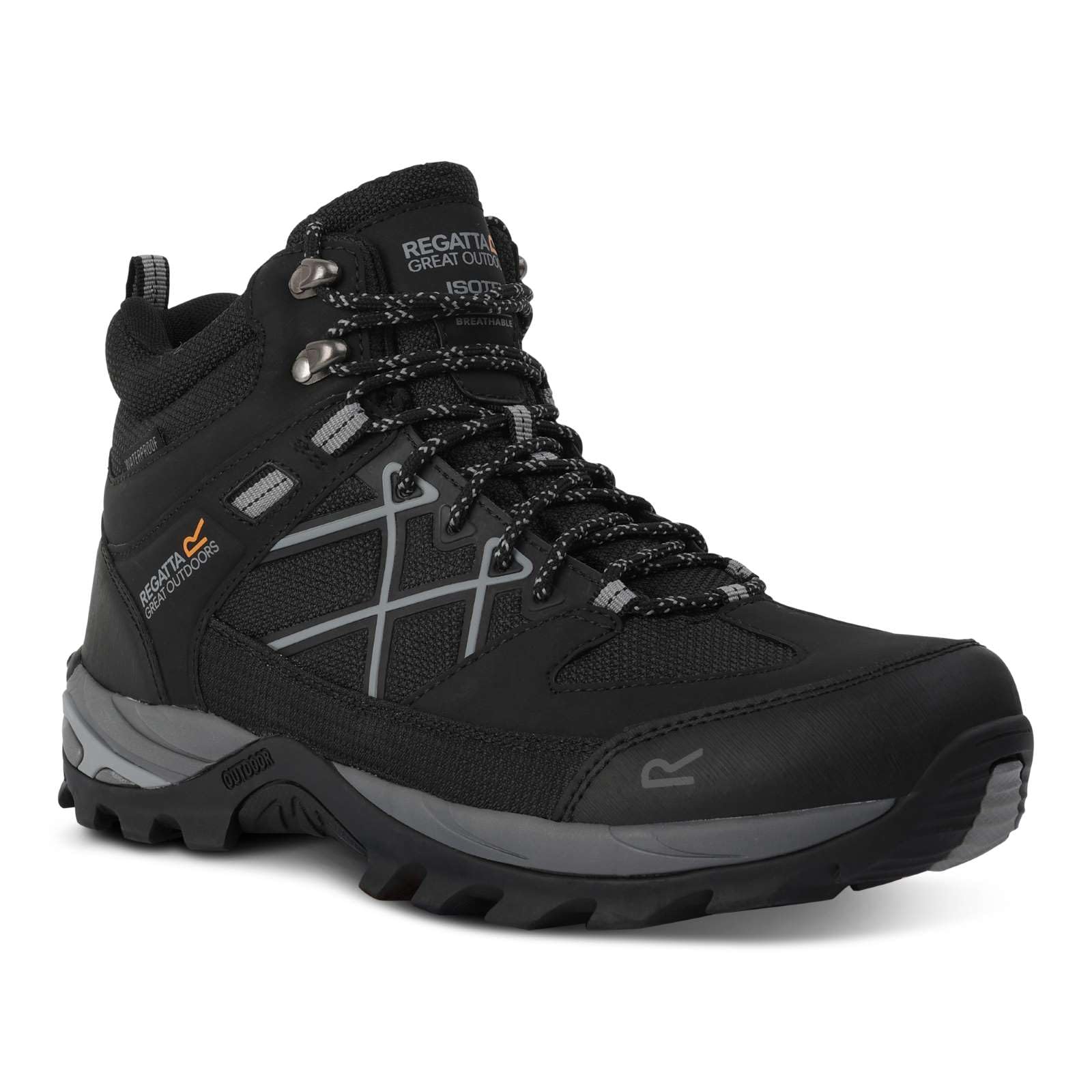 Regatta Mens Samaris III Boot Walking Boots with Superior Grip Performance Threads & TECFOAM Insock, Waterproof & Breathable - Perfect for Outdoor, Hiking, Climbing & Mountaineering