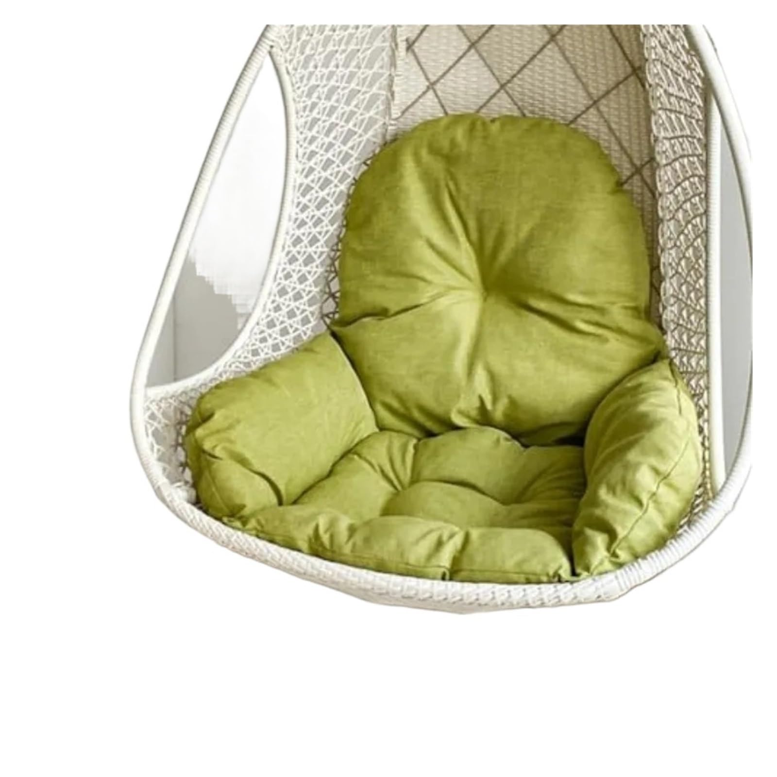 GHHZML Egg Chair Cushion Swing Egg Chair Cushion Thickened Hanging Basket Seat Washable Hammock Outdoor Patio Cushio(Green)