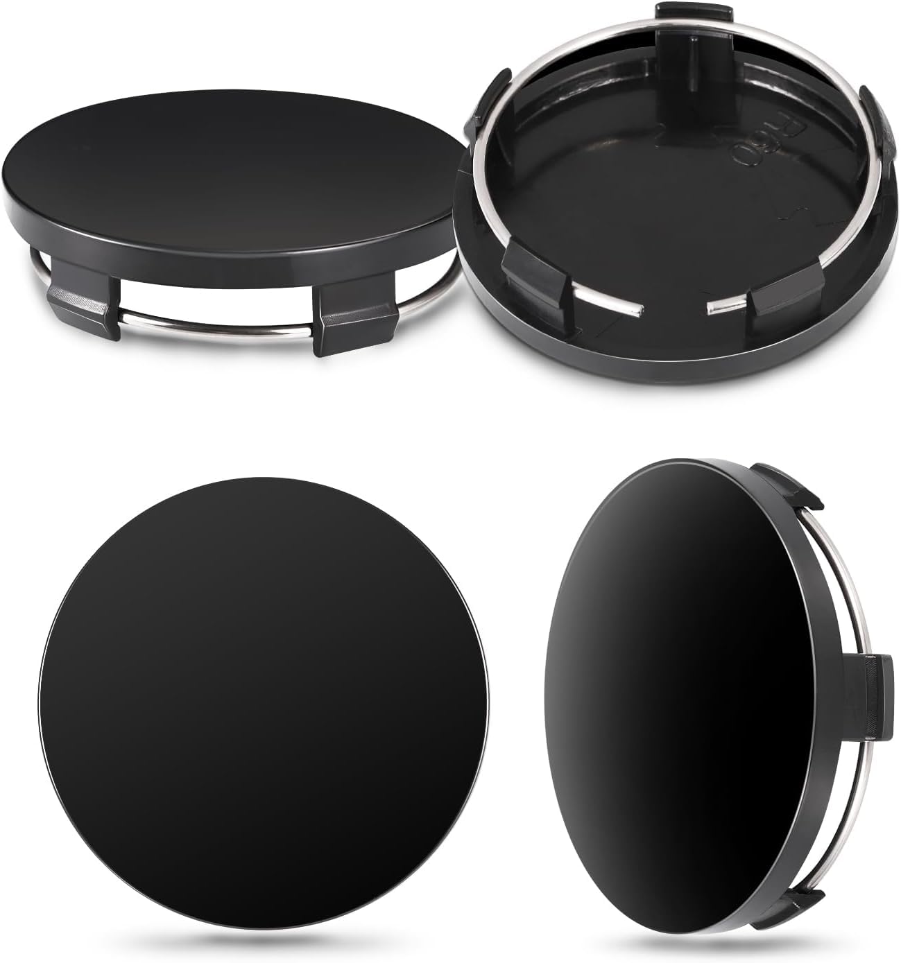 4 Pcs Wheel Centre Caps for Honda City 2011-2025, ABS Rim Hub Covers Replacement (OD 60mm) Waterproof Wheel Covers Car Accessories