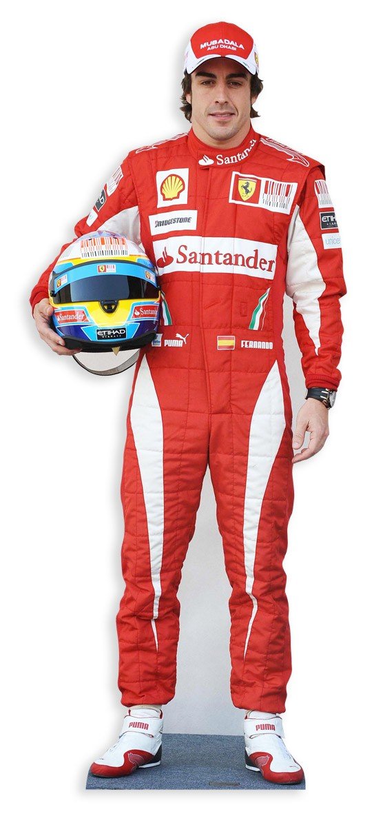 Novelties Direct Multicolor Fernando Alonso 169 Cms Lifesize Cardboard Cutout