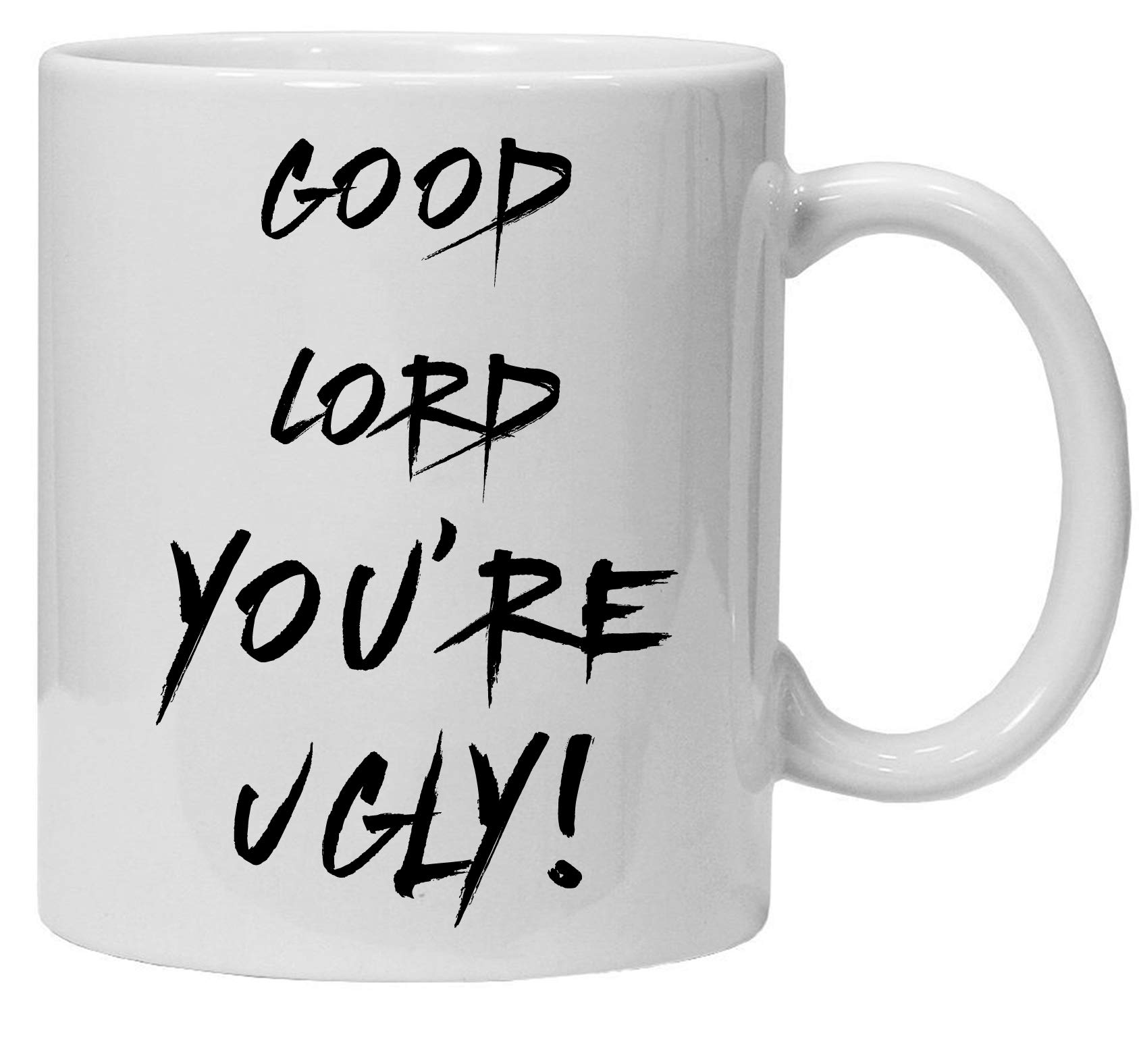 Acen Merchandise Good Lord You're Ugly - Novelty 11oz Premium Quality Mug & Gift Box Set Tea Coffee Office Work Home