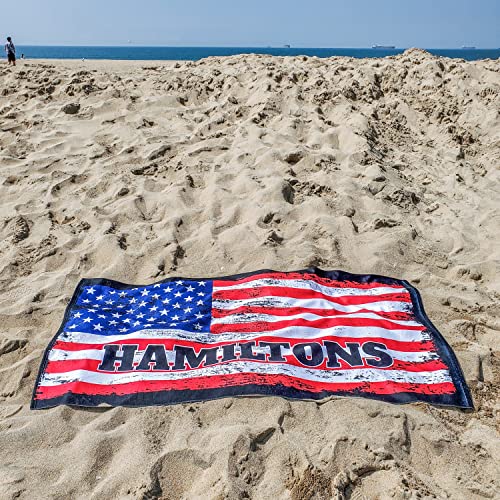 It's A Skin Personalized Towel Customized Beach Towels - With Your Name, American Pride, Distressed Style Usa Flag Towel For Beach Pool Family Cruise Outing #TOP13