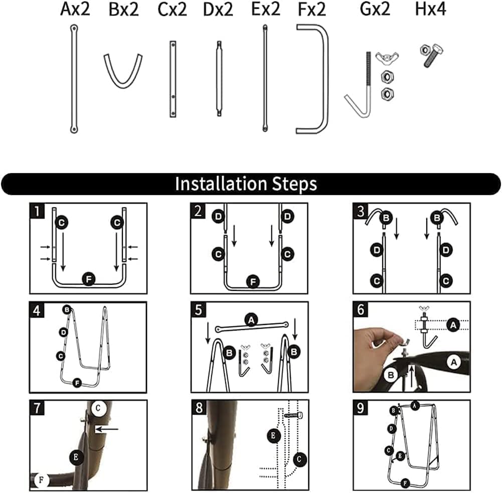 Silla hamaca con soporte, soporte para silla hamaca con columpio colgante incluida, soporte de hamaca resistente a la intemperie máximo 450 libras, soporte de columpio para interiores y exteriores