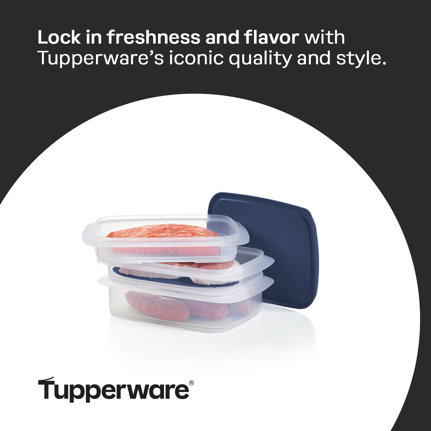 Amazon｜Tupperware 冷蔵庫 積み重ね可能 ファミリー 食品保存容器3点