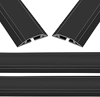 Vista 17 de Eapele - Cubierta para cable de piso de 2 m, protector de cables resistente, fácil de desenrollar, evita riesgos de caída para el hogar, oficina