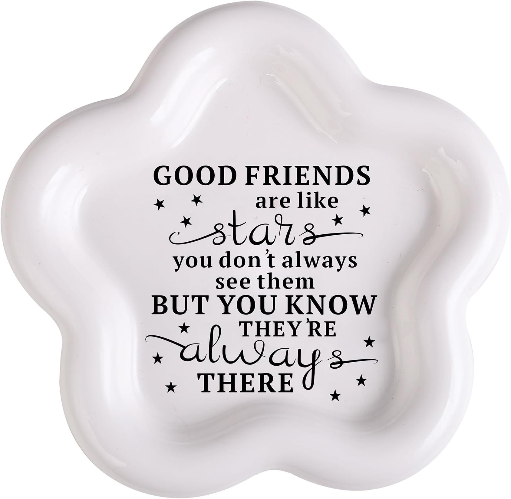BFJLIFEFriend Gifts for Women Friendship Gifts for Women Friends Ceramic Ring Dish Jewelry Tray Gifts for Birthday Christmas