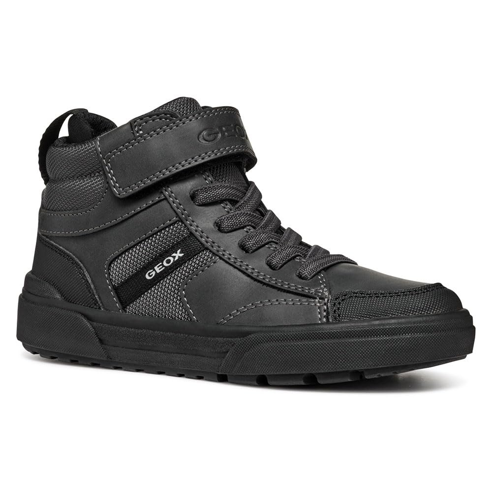 Geox J WEEMBLE BOY A, Sneaker, 1.5 UK Child Black