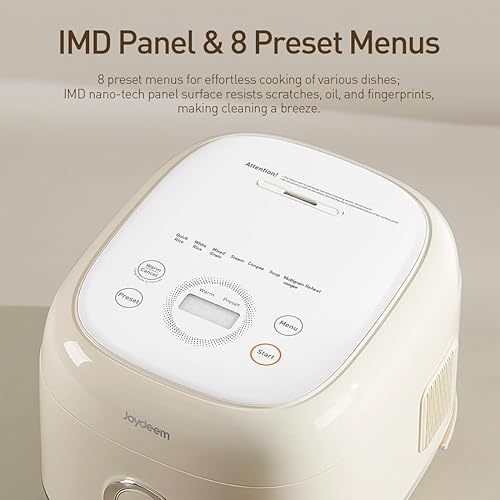 Miniatura 6 de Joydeem Olla arrocera de acero inoxidable, sin recubrimiento antiadherente 316L de acero inoxidable olla arrocera, 6 tazas sin cocinar, 3L3.2