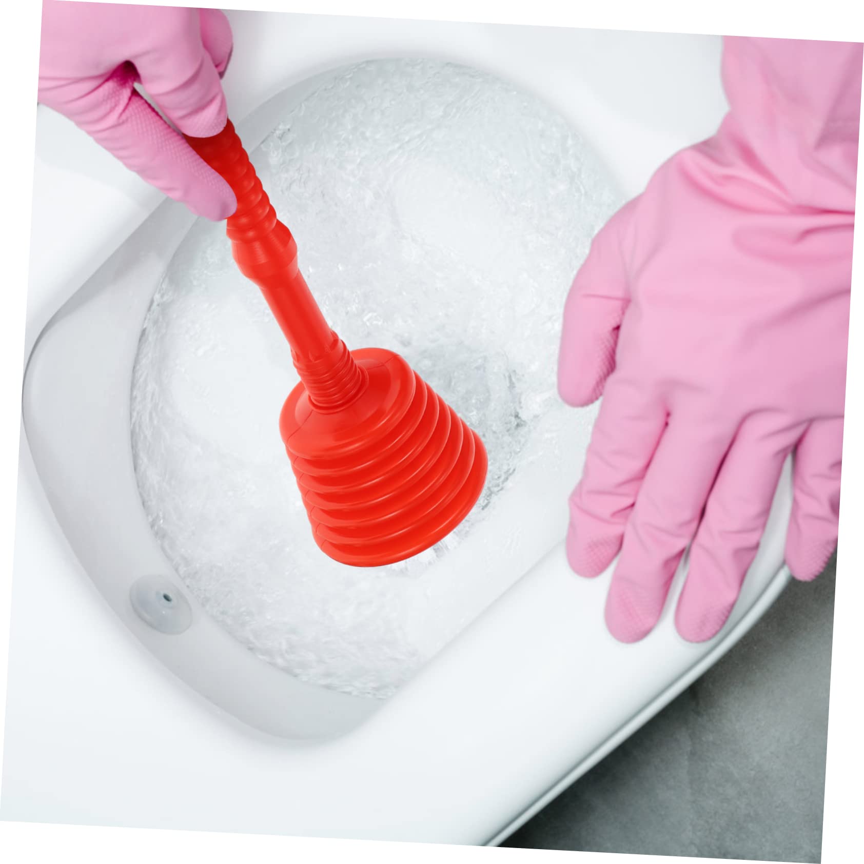 TOPBATHY 4pezzi Sturalavandini Gomma con Manico Ergonomico per Pulizia di Scarichi e Tubature Casa e Ufficio
