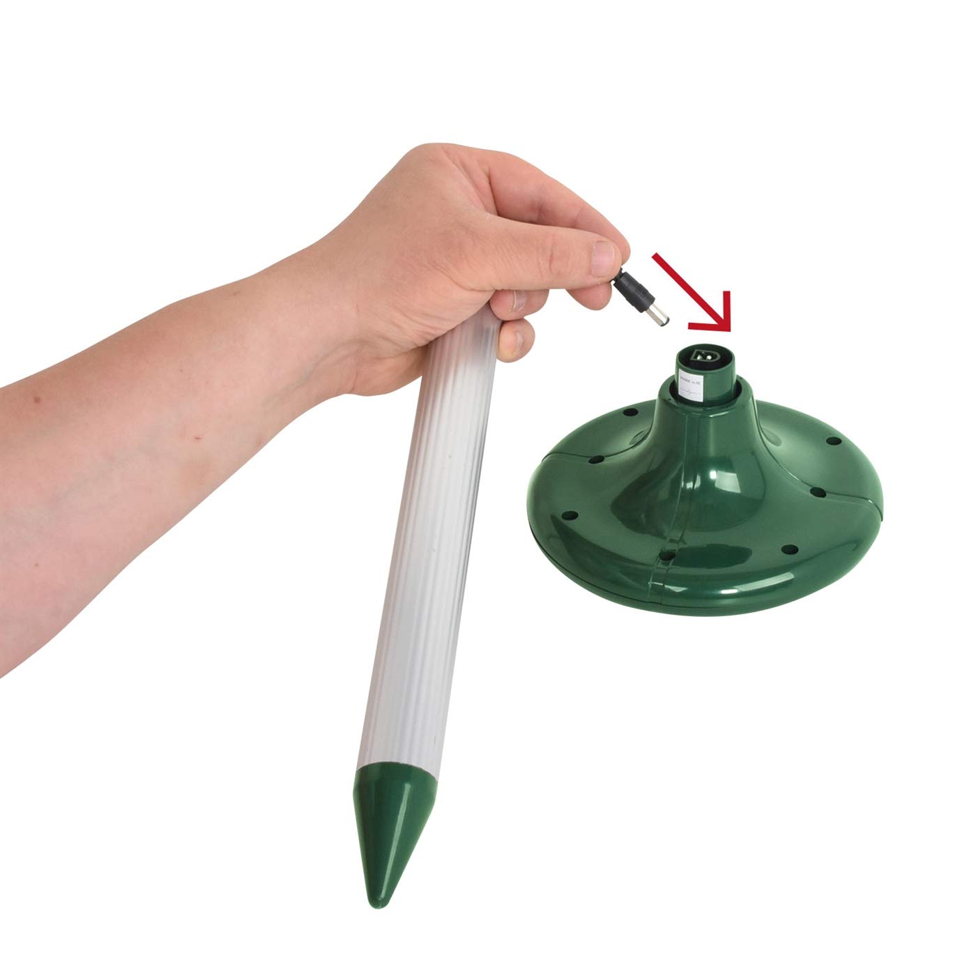 VOSS.sonic Dreierpack: 3 MoleEx 1000 Maulwurfvertreiber Solar, mit Ton & Vibration, Wühltierfrei, Wühlmaus, 3X Maulwurfabwehr für 1300qm