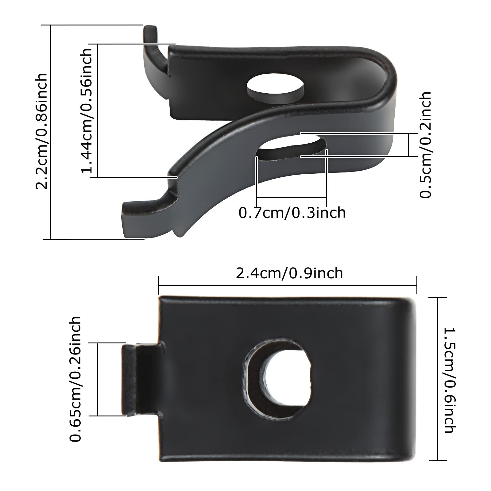 Heavy Duty Shelf Clips - 100 Pack -2
