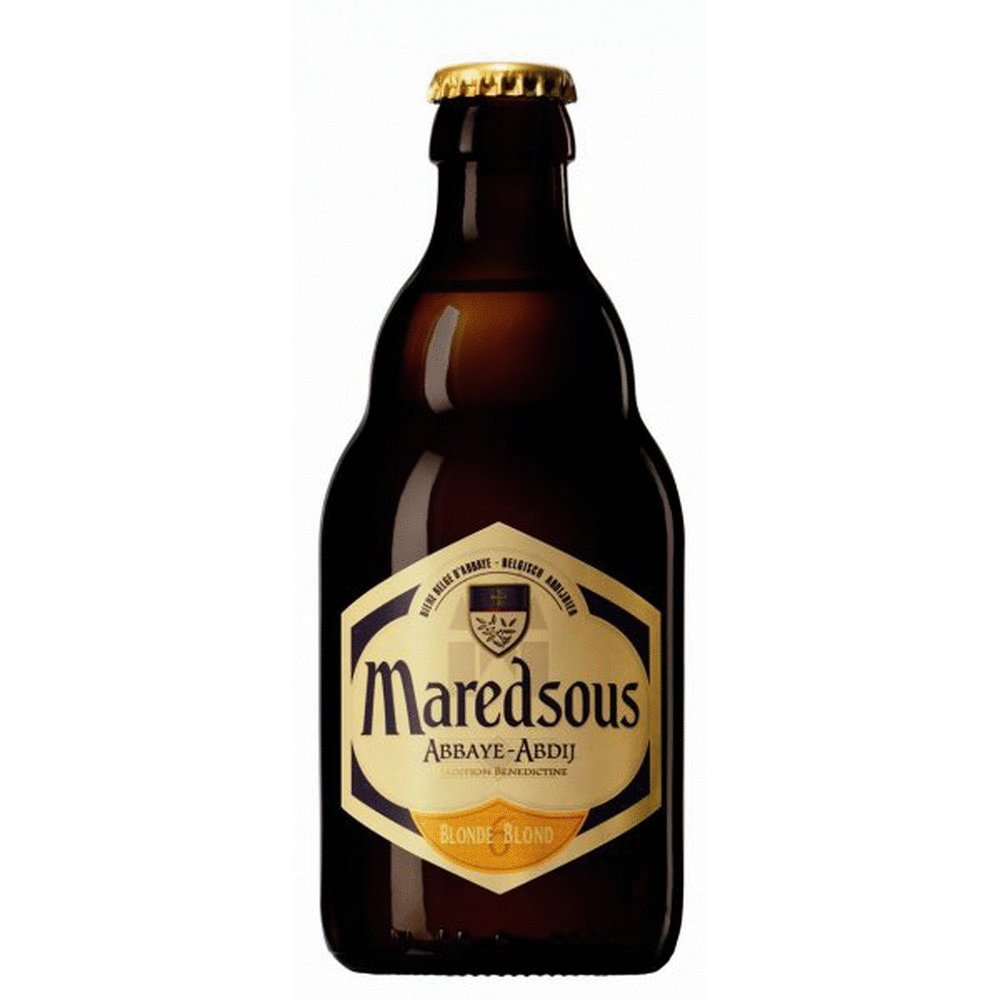 CERVEZA MAREDSOUS BLOND CAJA DE 24 BOTELLAS 33 CL