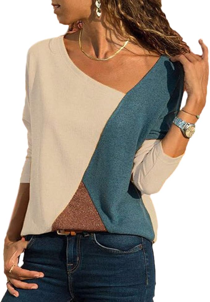 Damen Langarmshirt Basic Mit Blumenmuster - Bequemes Rundhals T-Shirt Für Alltag & Freizeit