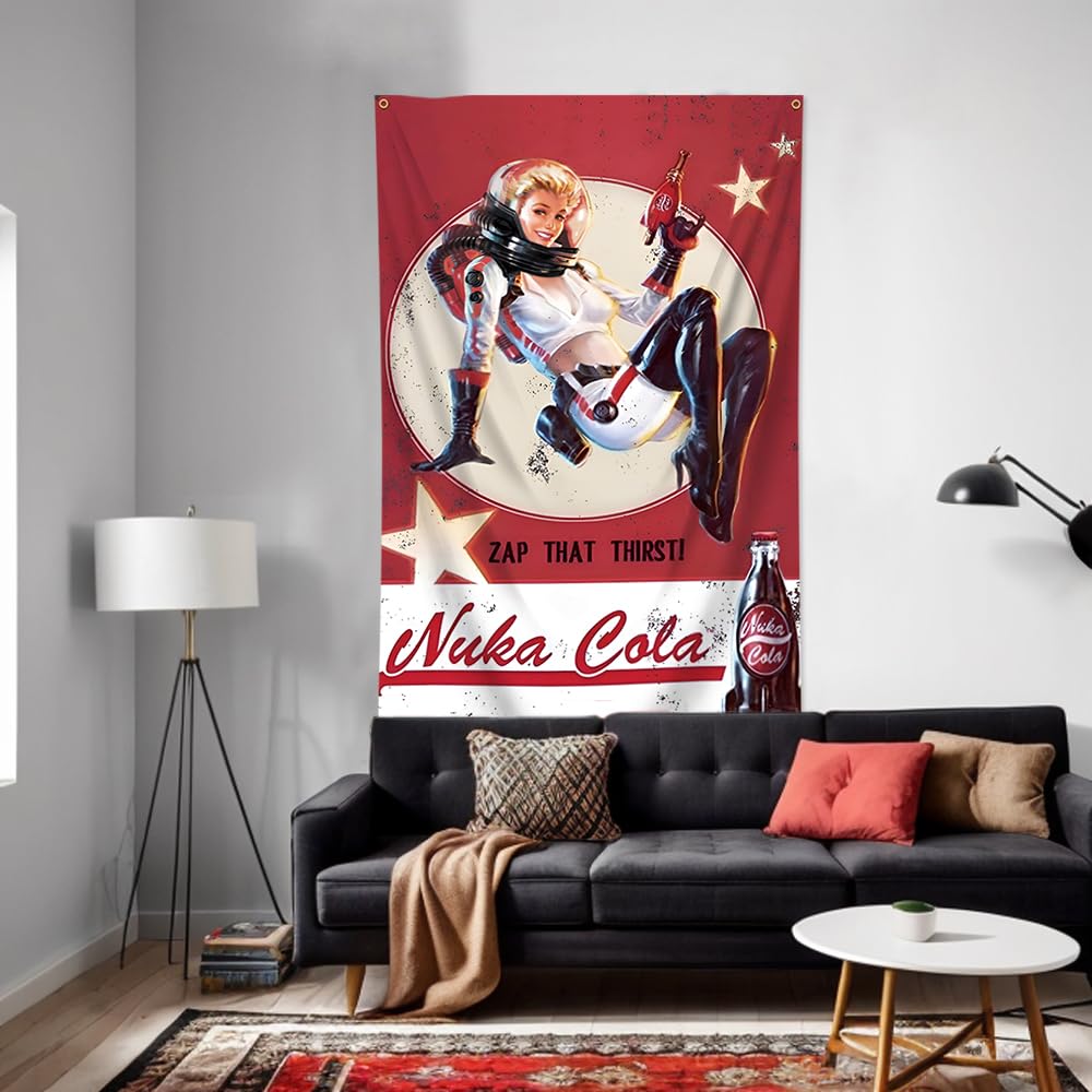 Amazon.com : DecrPlus Nuka Tapestry Cola Girl Vintage Game
