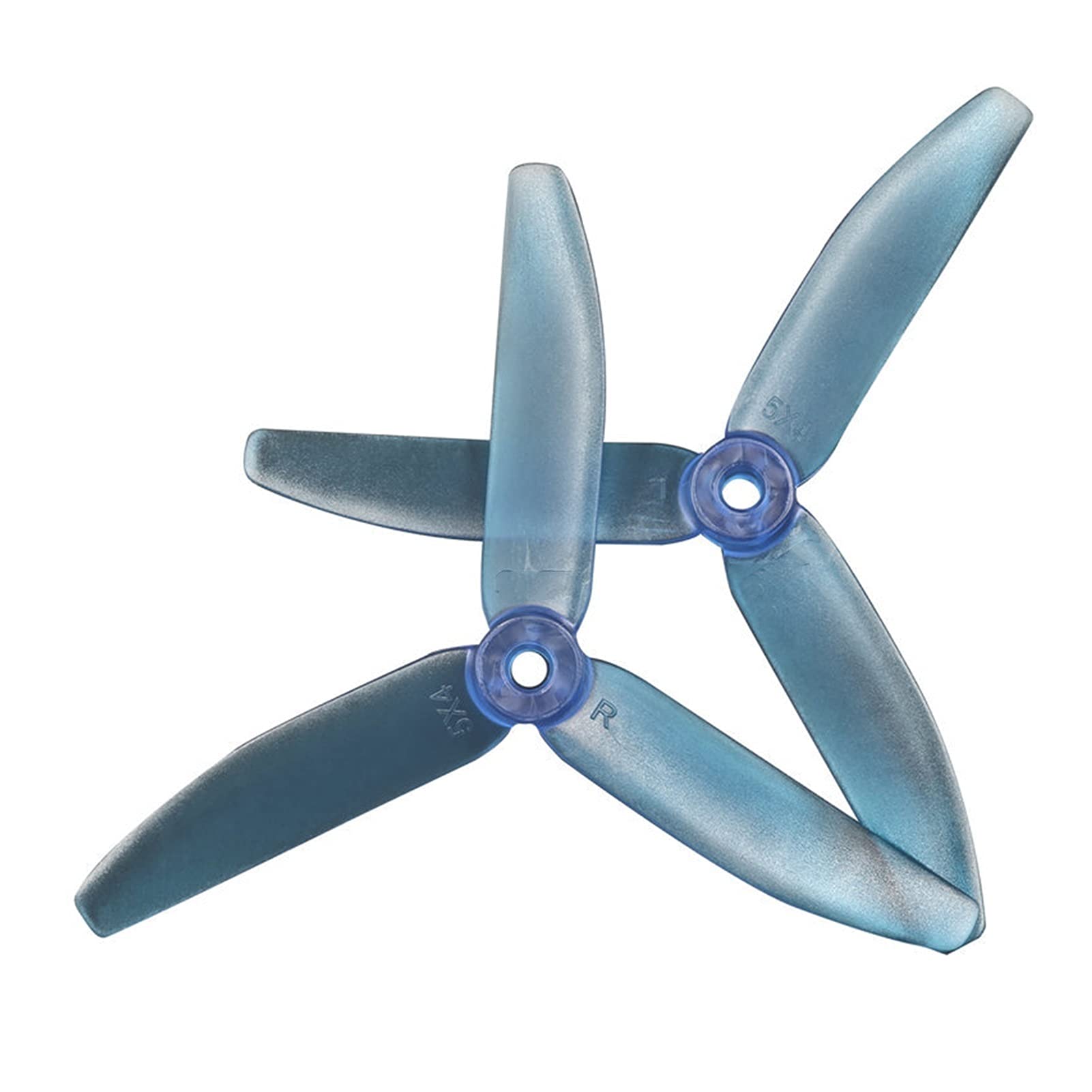 Hélice PC V2 5X4X3 à 3 pales, for Drone RC FPV Racing Freestyle 5 Pouces 4s 6S Drone quadricoptère(50Pairs Blue)