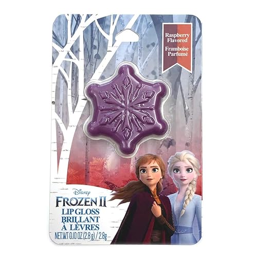 Disney Frozen 2 Anna & Elsa - Brillo de labios con sabor a frambuesa, regalo de fiesta
