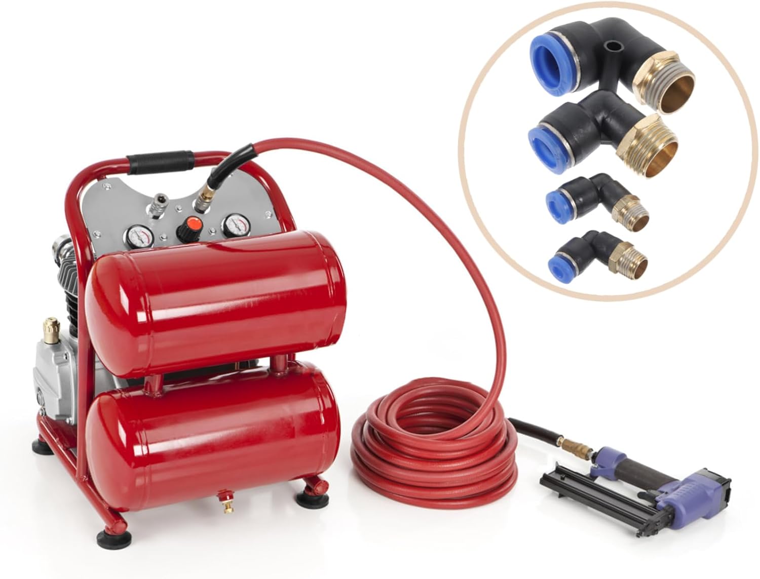 Ciieeo 1Set Air Hose Fitting Quick Connect Couplers for Pneumatic Systems Easy Installation for Air Compressor Accessories