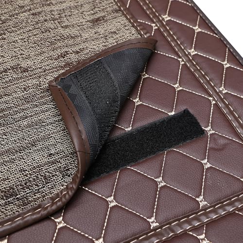 Image of CARNEST 7D Car Floor Mats Only Compatible with Datsun GO All Model, Set of 3 Pcs, 100% Waterproof & Washable Luxury 7D Car Foot Mats, Coffe