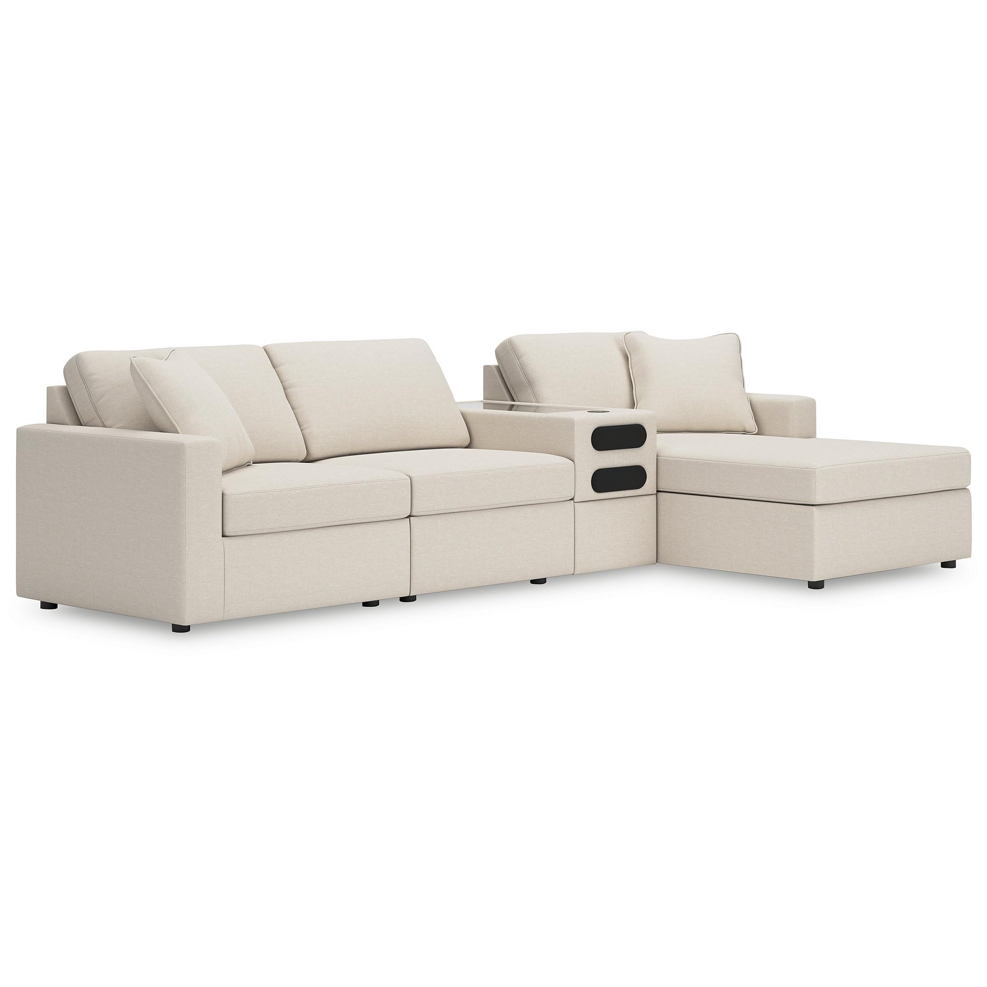 Signature Design by Ashley 4-Piece Modular Sectional Sofa with Chaise
