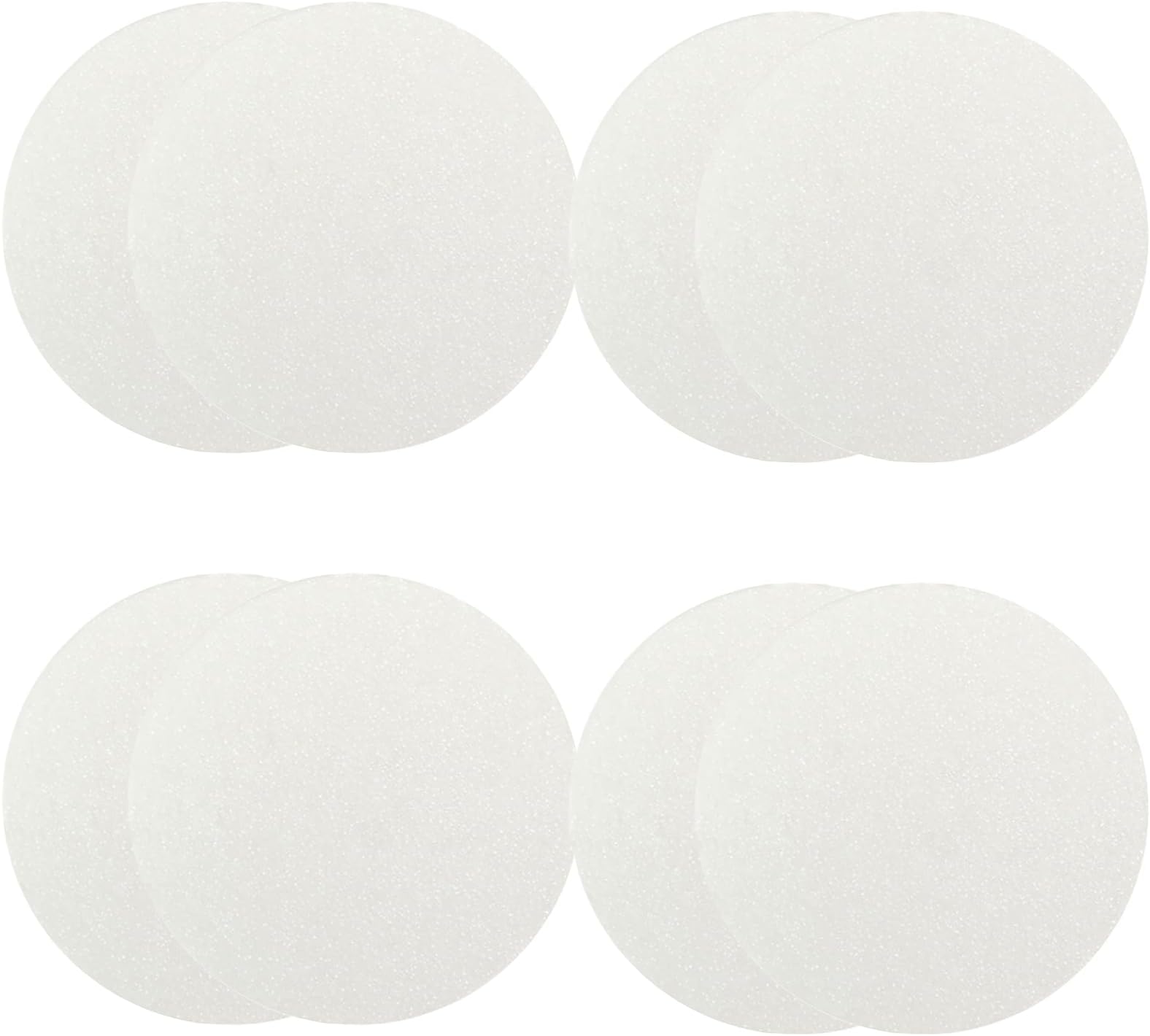 8PCS Women Air Cushion Core Makeup Blender Sponge Replacement - Round Powder Puff for BB CC Cream Foundation, Fits All Skin Types (White)