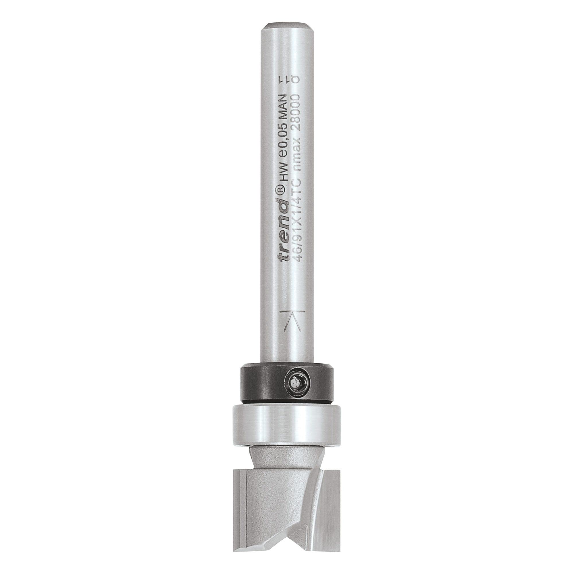 Trend Profi-Kugelgelagerter Profilfräser 1/4 Zoll - Hartmetall, 12,7 Mm Durchmesser, Für Präzise Holzbearbeitung