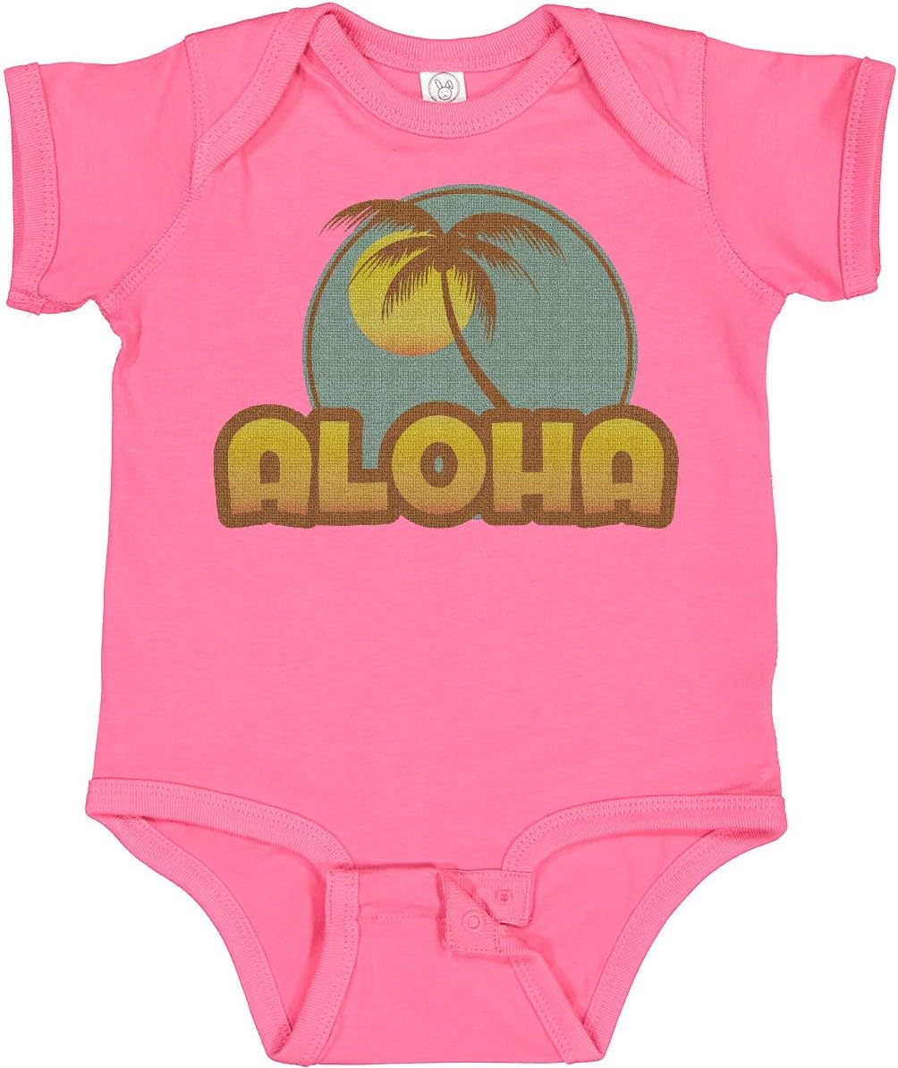 inktastic Aloha Palm Baby Bodysuit