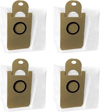 4pcs Dust Bags, Compatible with Laresar L6 Nex Robot Vacuum Cleaner Spare Parts Replacement Accessories Household Supplies