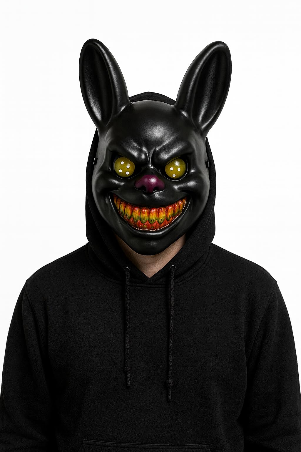 Komonee 25 x Rabbit Black Mask Adult Halloween Costume Party Unisex Fancy Dress Outfit