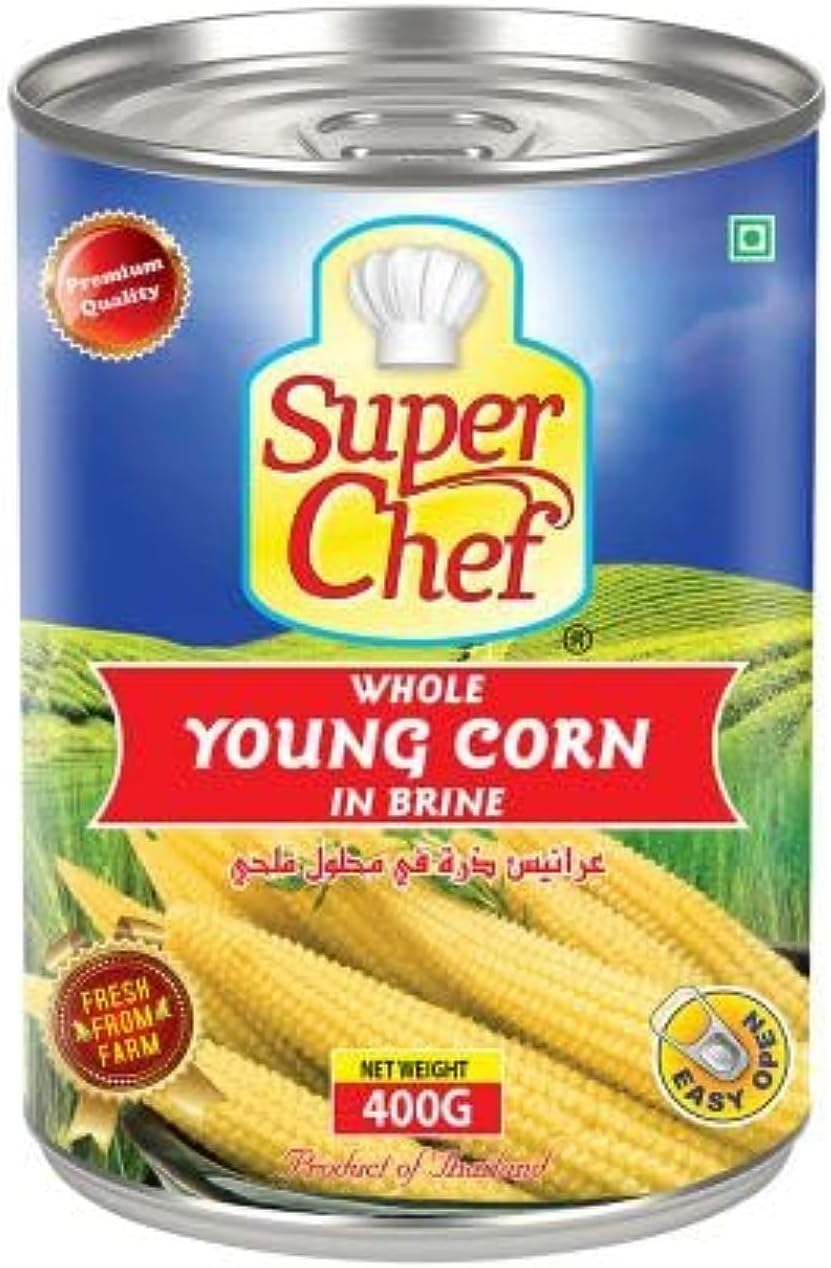 SUPERCHEF SUPER CHEF YOUNG CORN IN CAN 425GM