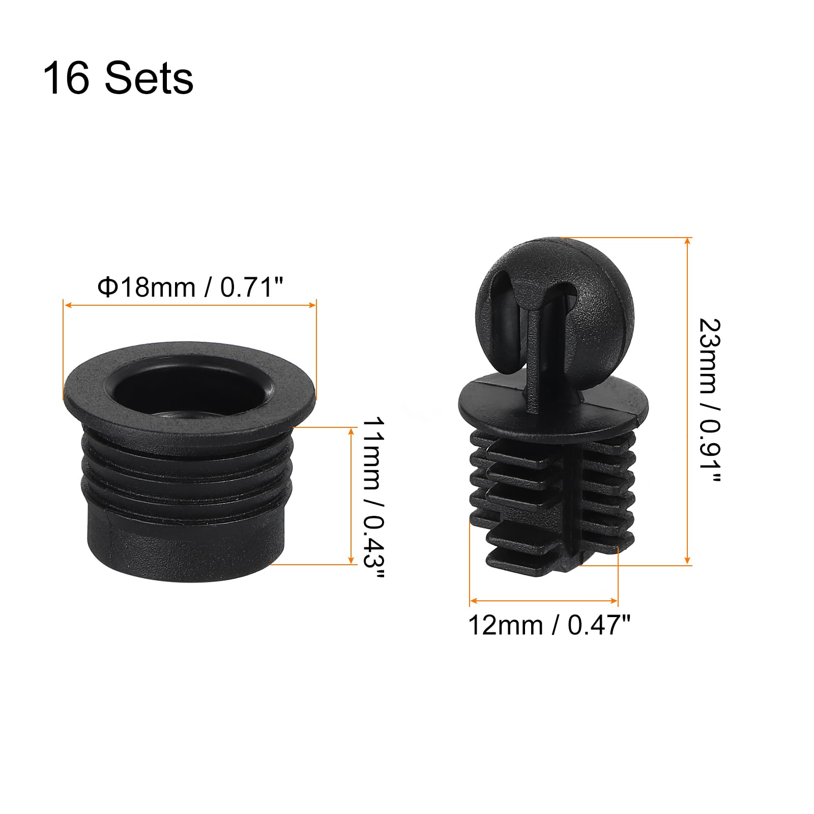 QUARKZMAN Griglia Altoparlante in Plastica a Sfera 12mm 16pz