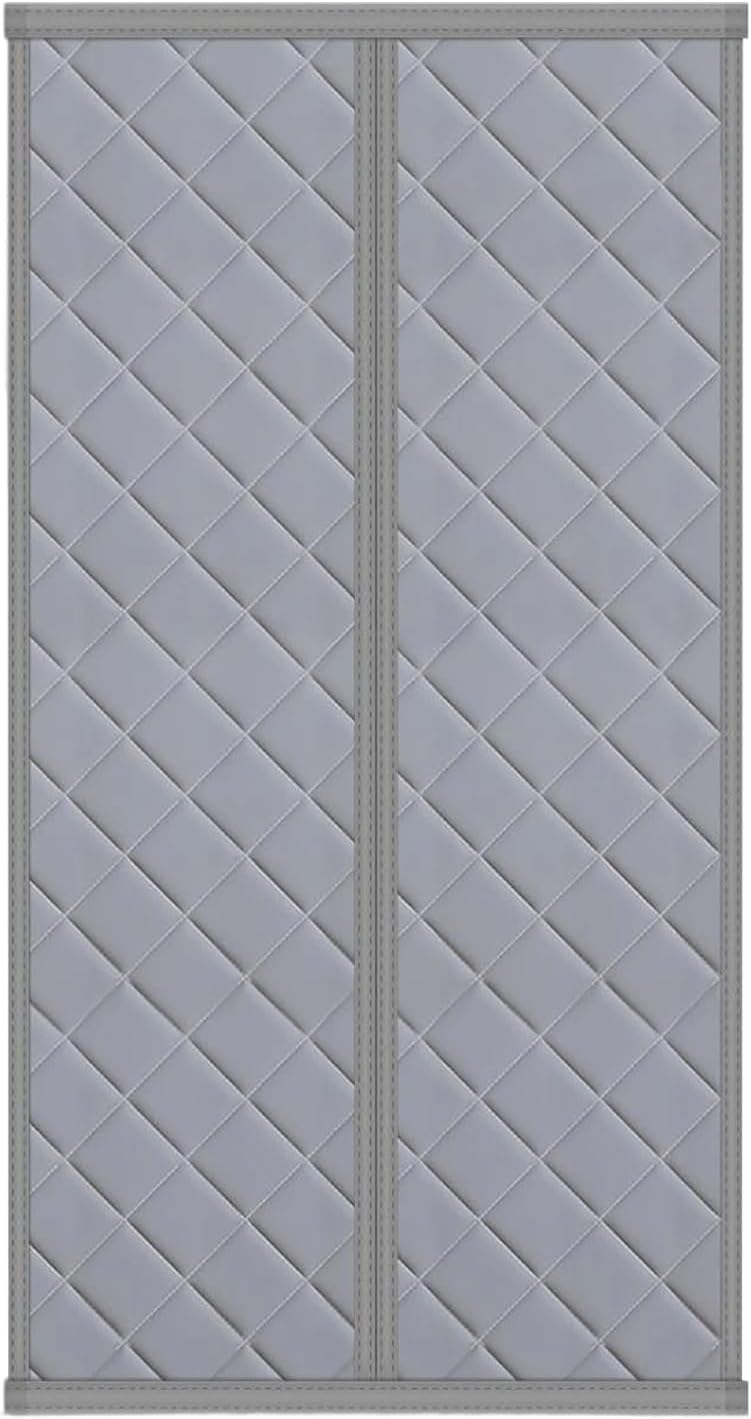 Thermal Door Curtains 100x210cm, Magnetic Cold Draft Blocker, Oxford Cloth and Cotton Door Cover, for Home, Room, Apartment, Patio, Porch, Doorway, Outdoor Winter