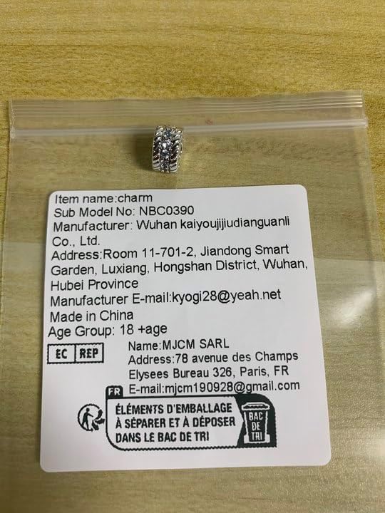 KEQ Clip Spacer Charm for Bracelet 925 Silver Stocking Stuffers Pave Cubic Zirconia Clip Lock Stopper Bead Spacer For Women Bracelets Stopper Mother's Day Gifts European Openable Beads 2pcs - Image 7