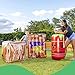 Dazmers Inflatable Battle Obstacles Set - Inflatable Bunker Fort - 3 Inflatable Barriers - Barrel, Container Box and Wall - Laser Tag, Paintball, Dart Blaster, Water and Airsoft Guns