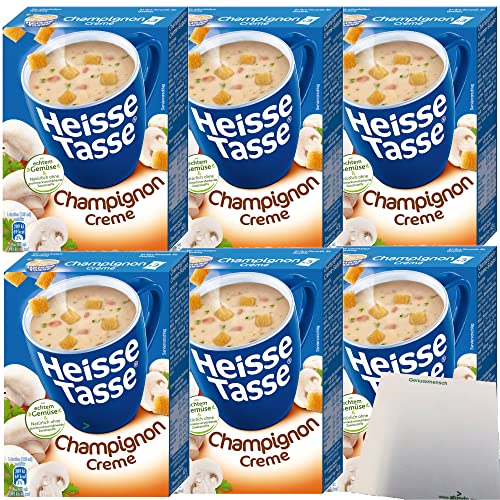 Erasco-Heisse-Tasse-Champignon-Creme-Suppe-6er-Pack-18-Beutel-a-14g-usy-Block
