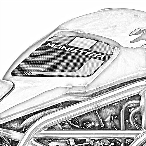Protection de réservoir pour Ducati Monster 797 821 1200 autocollant genoux noir