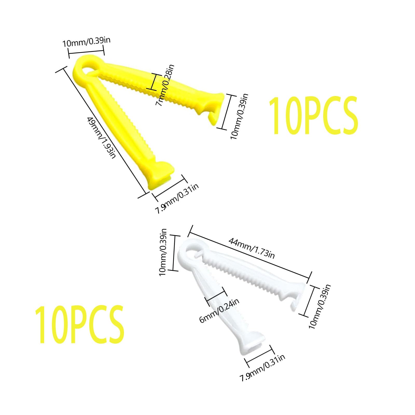 CANGCANG 20 Pièces Pinces Cordon Ombilical,Clip de Cordon Ombilical en Plastique,Cordon Ombilical Pinces Kits de Mise Bas,Plastique jetable pour Animaux de Compagnie Porcinet Agneau Chèvre Chiot