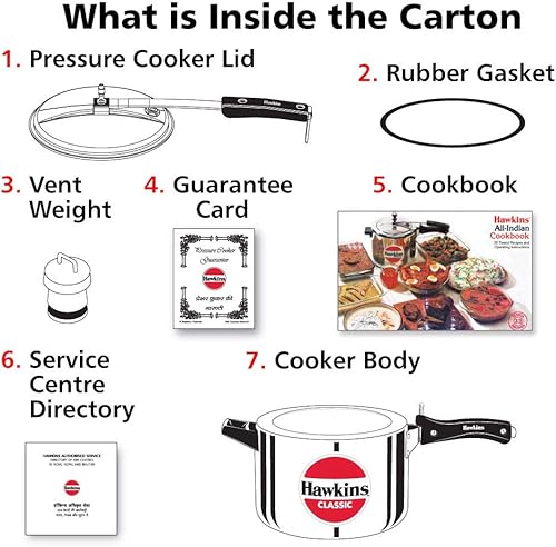 Miniatura 6 de Ollas de presión de aluminio Hawkins Classic Plateado