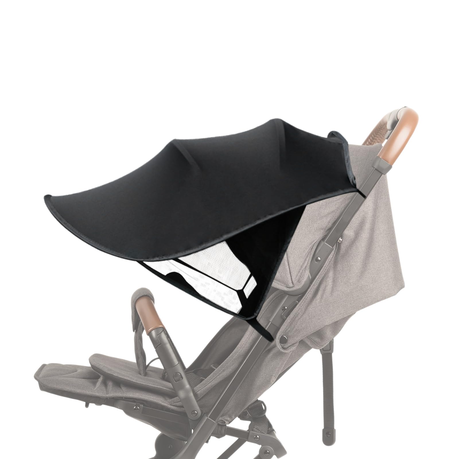Universal Baby Pram Sun Shade Cover UPF50+ Adjustable Canopy with Sun Shade Breathable Foldable Sunshade for Stroller Buggy Pram