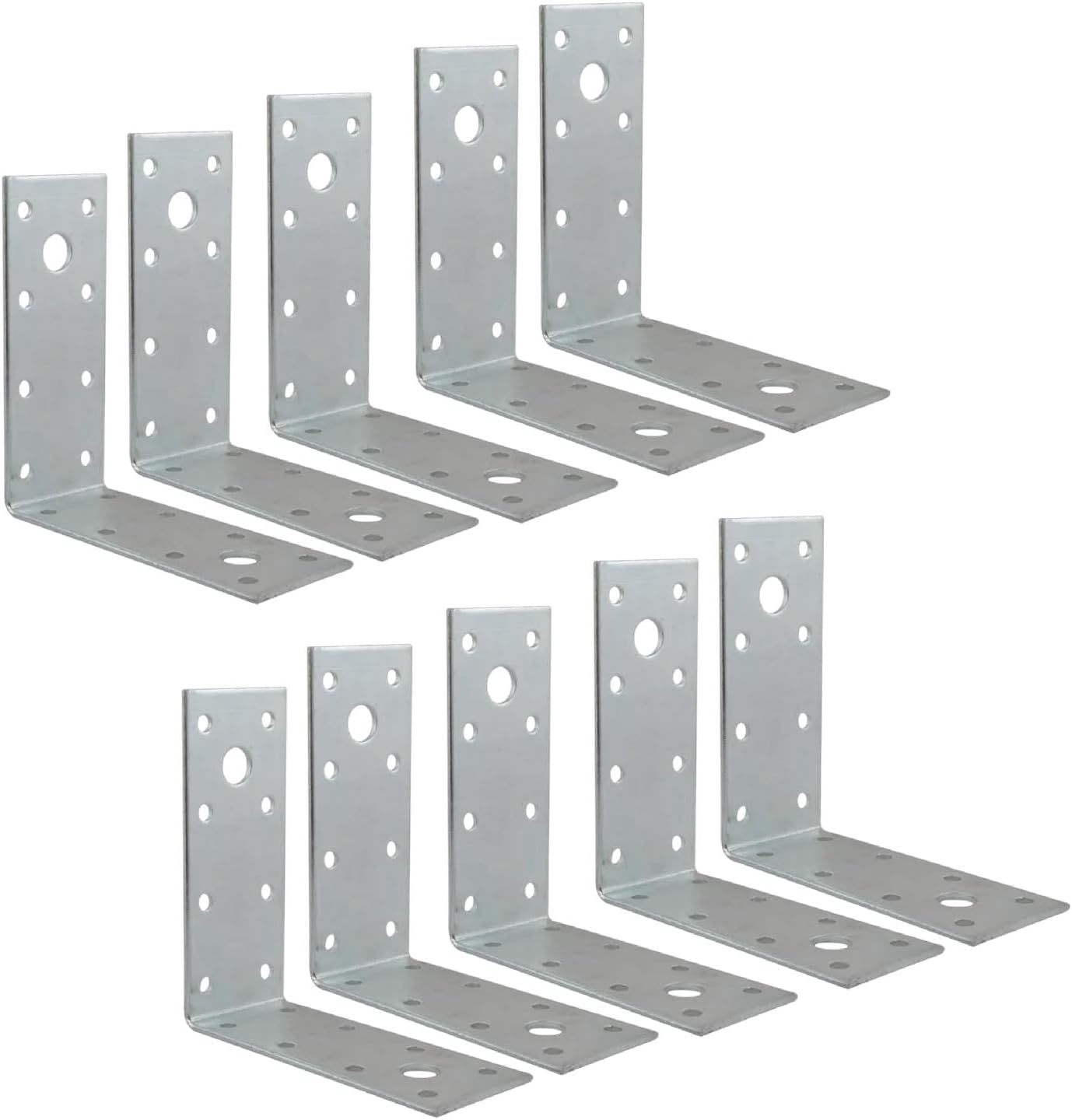 10 ADET Mobilya Dolap Duvar Sabitleme Metal Köşebent 40x80x80 mm Bağlantı Aparatı L Demiri Gönye