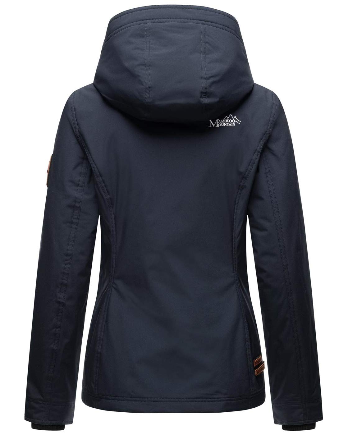 MARIKOO B862 Veste de mi-saison pour femme, légèrement doublée, à capuche