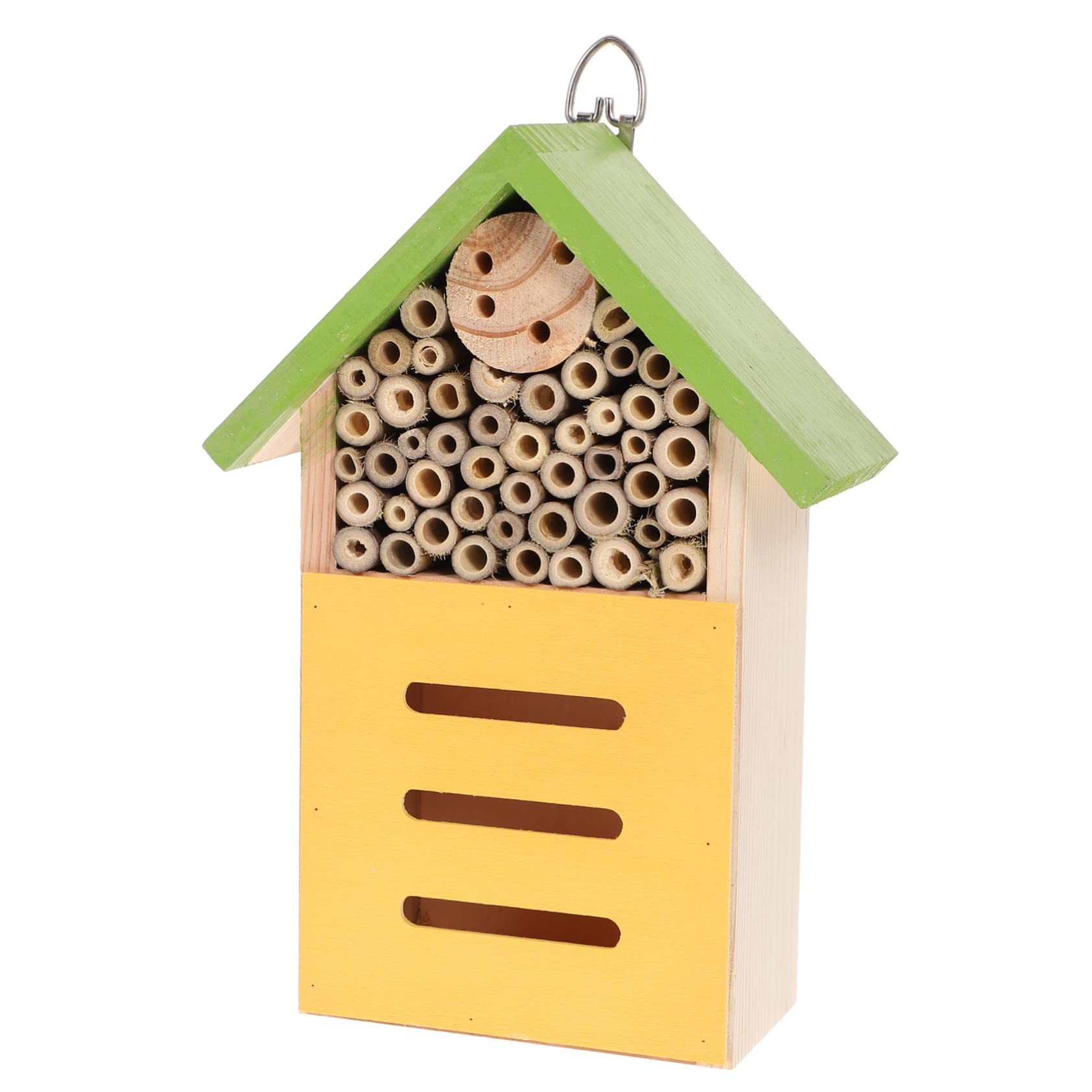 Abaodam Kreatives Insektenhaus Grüne Hütte für Bienen und Marienkäfer Dekorativ für Garten Fördert Bestäubung und Nützlinge