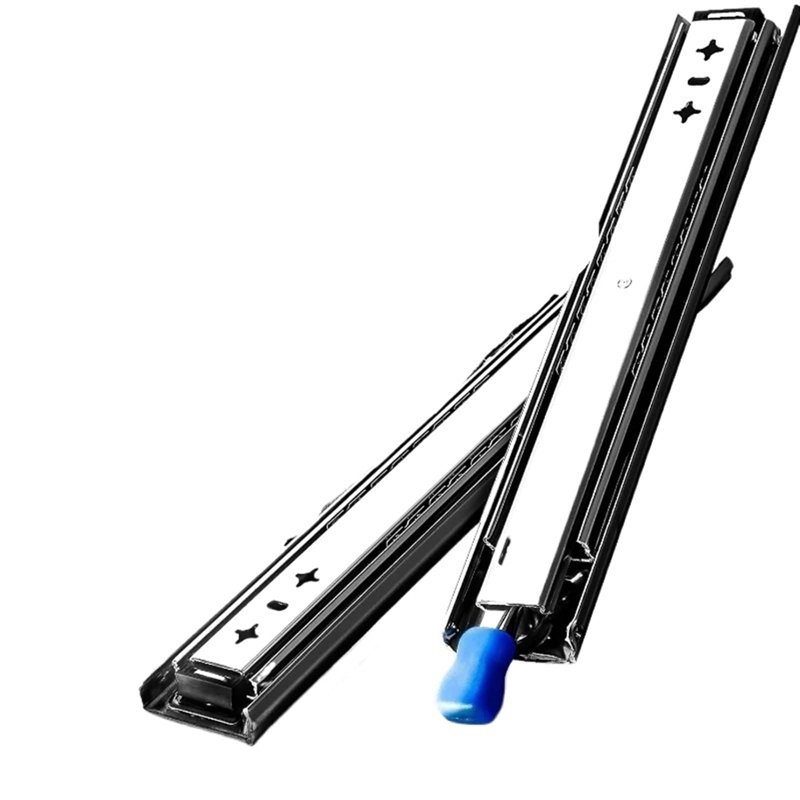 Heavy Duty Drawer Slides with Lock Full Extension Ball Bearing Locking Rails Glides Industrial Heavywight Slider Runners Side(750mm(30inch))