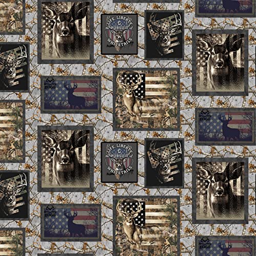 Premium Realtree Edge Patriotic Patch Cotton Fabric – Durable and Stylish for Outdoor Projects